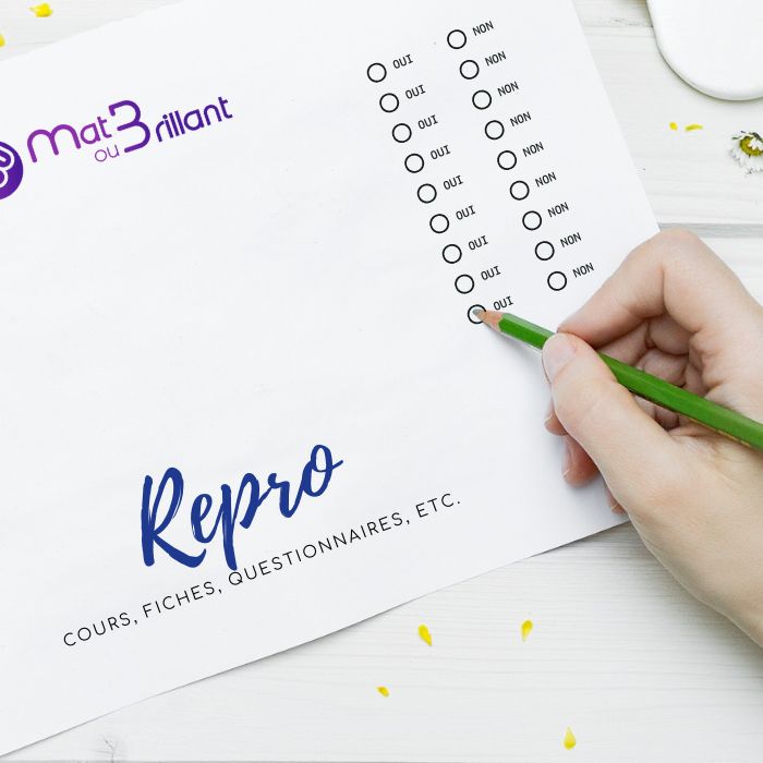 Reprographie, et cours étudiants